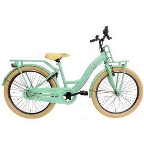 Kyoso Blossom Breeze 24-tommer Nexus-3 gear pigecykel med fodbremse, frontlad - mintgr�n