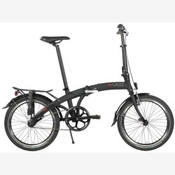 Foldecykel U-Go Dare S1 - 20 tommer - Single speed - V-bremse og fodbremse - Rget sort