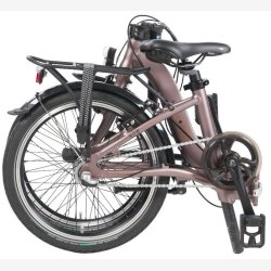 Foldecykel U-Go Now i3 med lav indstigning - 20 tommer - Nexus 3 gear - V-bremse - Maroon Brown