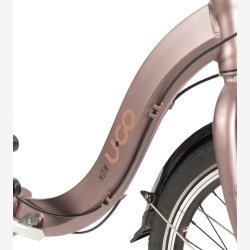 Foldecykel U-Go Now i3 med lav indstigning - 20 tommer - Nexus 3 gear - V-bremse - Maroon Brown