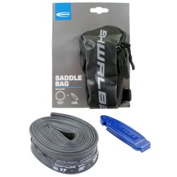 Schwalbe sadeltaske med slange SV19 + 2 dkjern