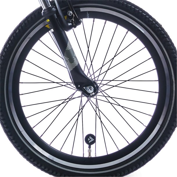 Alpina forhjul 22 HLQC Trail sort, sort eger