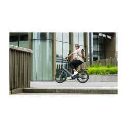 CRNK smart Bluetooth cykelhjelm Angler Alpha metallic sort L 57-63 cm