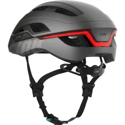 CRNK smart Bluetooth cykelhjelm Angler Alpha metallic sort L 57-63 cm
