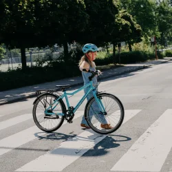 24" letvgts alu cykel 7 gear ACADEMY GRADE 5 belt - med remtrk - Ocean bl