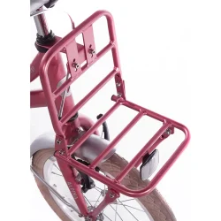 Alpina Cargo 18" pigecykel med fodbremse, frontlad - berry r�d
