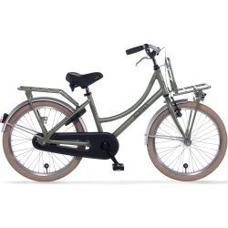 Alpina Cargo 20" pigecykel med fodbremse, frontlad - fl�jlsgr�n