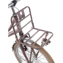 Alpina Cargo 20" pigecykel med fodbremse, frontlad - gammelrosa