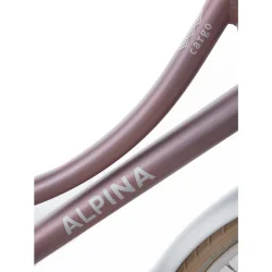 Alpina Cargo 22" pigecykel med fodbremse, frontlad - gammelrosa