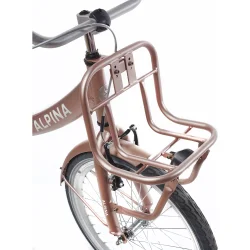 Alpina Clubb 22" pigecykel med fodbremse og frontlad - Rose Gold