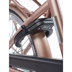 Alpina Clubb 22" pigecykel med fodbremse og frontlad - Rose Gold