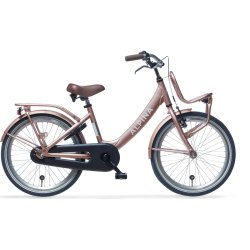 Alpina Clubb 22" pigecykel med fodbremse og frontlad - Rose Gold