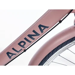 Alpina Clubb 24" pigecykel med 3 gear, fodbremse - Dessert pink