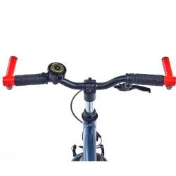 18" Alpina Trial drengecykel aluminium ramme, fodbremse - petroleum m�rkebl�