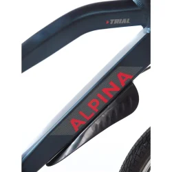 20" Alpina Trial drengecykel i aluminium, fuldt udstyret - petroleum m�rkebl�