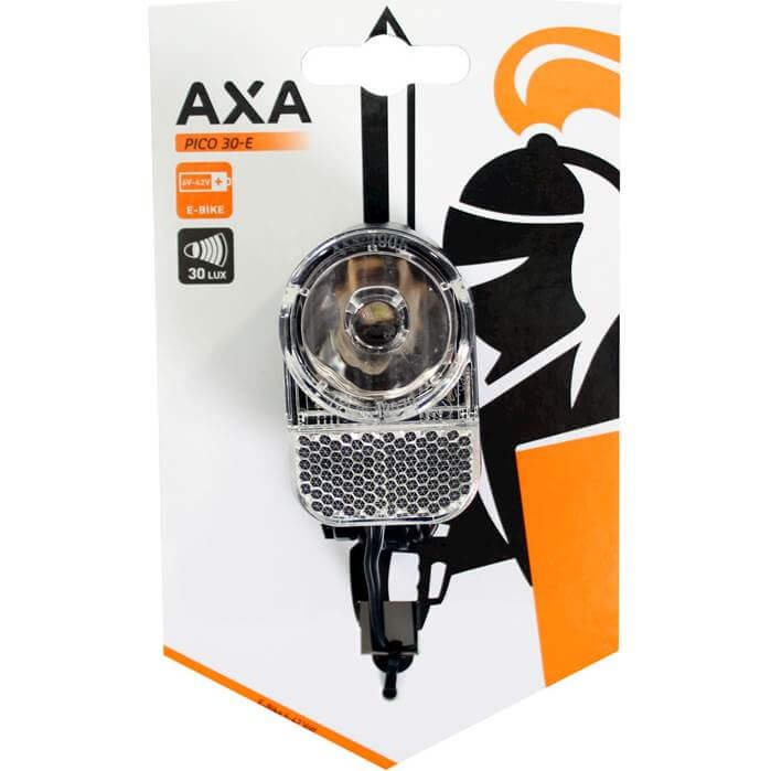 Axa forlygter Pico E-bike Switch ON/OUT 6-42V 30 LUX - sort - Forlygter ...