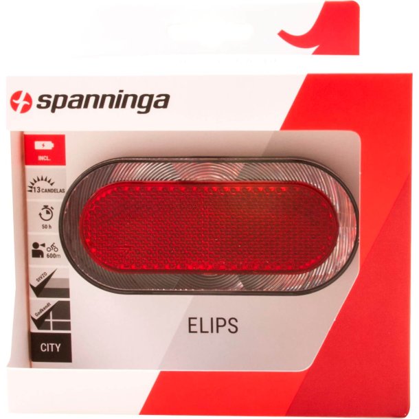 Spanninga Bag Light Elips XB batteri 80mm