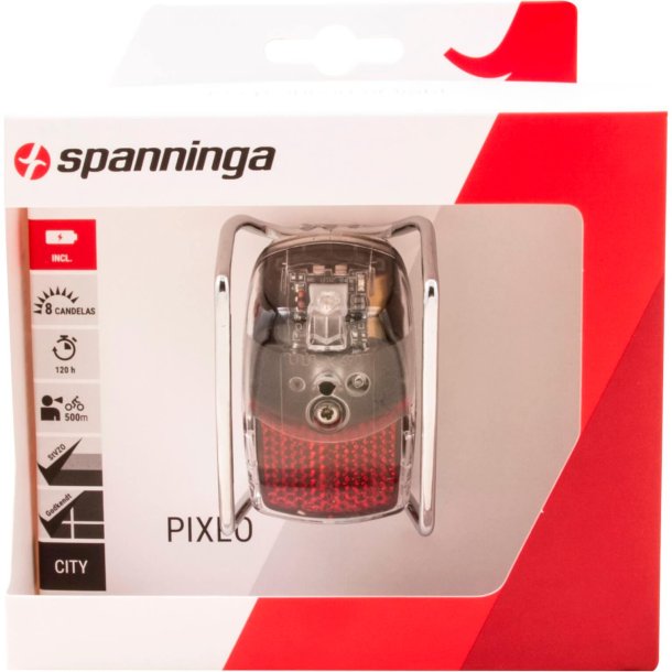 Spanninga baglys Pixeo XB batteriery Fender Chrome