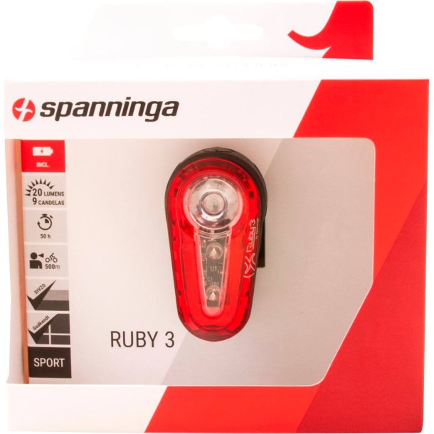 Spanninga Bagerste lys Ruby 3 batterisdepost