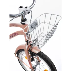 Alpina Ocean 18" pigecykel med fodbremse - misty pink