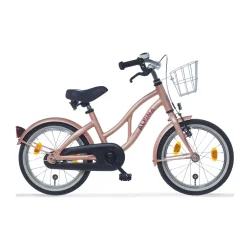 Alpina Ocean 18" pigecykel med fodbremse - misty pink