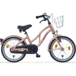 Alpina Ocean 18" pigecykel med fodbremse - misty pink