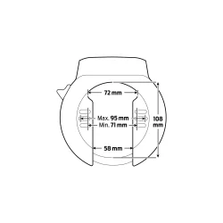 Axa ringl�s Atlas sort + batteril�s Bafang