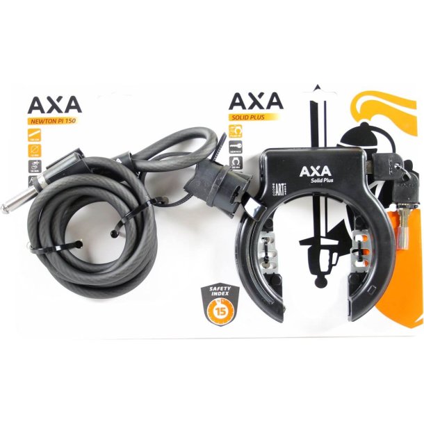 Axa cykells st: ringls Solid Plus + Plug-in PI150 - Godkendt