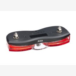 Baglygte AXA City - med batterier- Tnd/sluk - 80mm