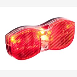 Baglygte AXA City - med batterier- Tnd/sluk - 80mm