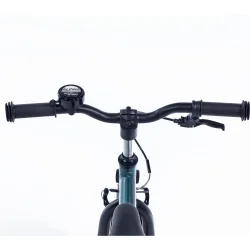 Alpina Yabber 16" drengecykel med fodbremse - m�rkegr�n/sort