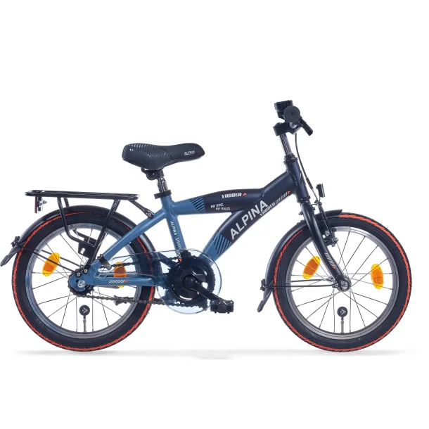 Alpina Yabber 16" drengecykel med fodbremse - bl�
