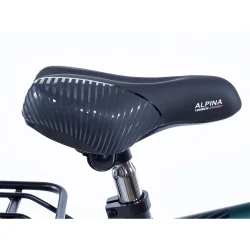 Alpina Yabber 18" drengecykel med fodbremse - m�rkegr�n/sort