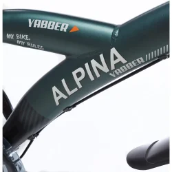 Alpina Yabber 20" drengecykel med fodbremse - m�rkegr�n/sort