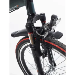 Alpina Yabber 22" drengecykel med fodbremse - m�rkegr�n/sort