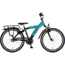 Alpina Yabber 26" drengecykel med 3 gear og fodbremse - bl�gr�n/sort