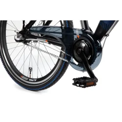 Alpina Yabber 24" drengecykel med 3 gear og fodbremse - sort/bl�