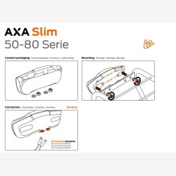 Axa baglygte Slim Steady Dynamo 50mm