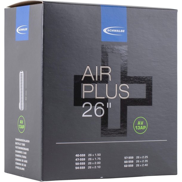 Schwalbe slange AV13AP Air plus 26 x 1,50 - 2,40 AV 40mm
