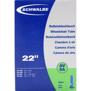 Schwalbe slange Av8a 22 x 1,00 - 1 1/8 AV 40mm