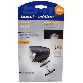 Busch & Muller forlygter Avy E-Cykel 6-42V 40 Lux