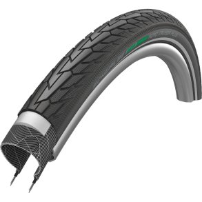 Schwalbe d�k Road Cruiser plus 28 x 1,40 sort med reflektion