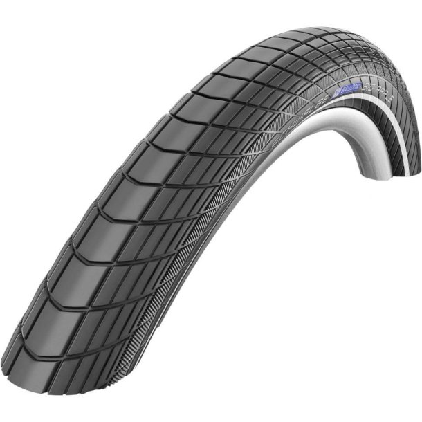 Schwalbe dæk Big Apple R-Guard 16 X 2,00 - sort med refleks