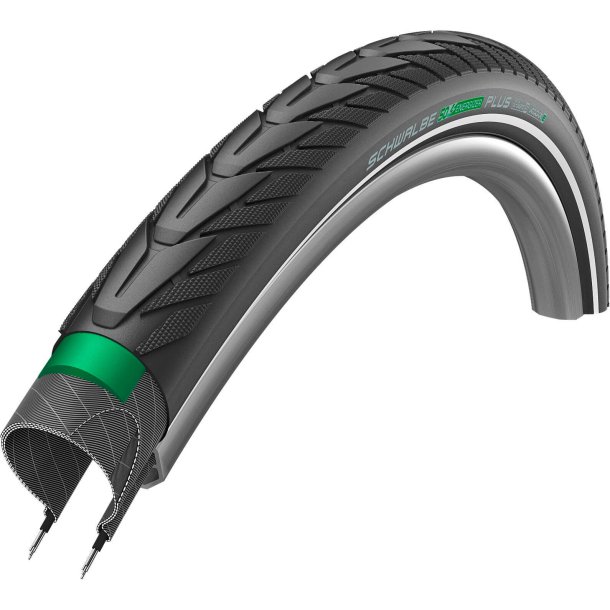 Schwalbe dæk Energizer Plus 28 x 2,00 sort med refl.