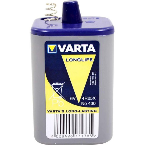 Varta batteri 6V Block M/Feather (1)