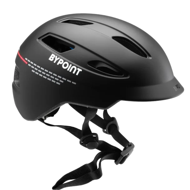 Bypoint cykelhjelm U-ERT FL - mat sort - L 58-61cm
