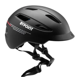 Bypoint cykelhjelm U-ERT FL - mat sort - M 54-58 cm