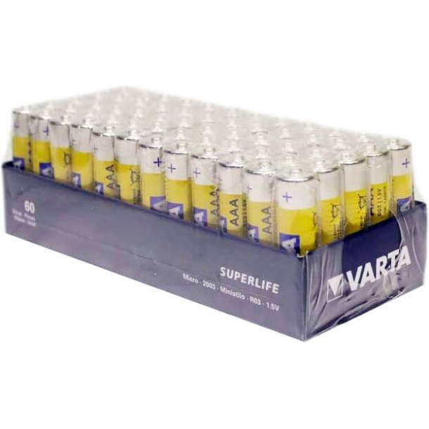 DS Varta batteri R03 Superlife AAA (60)