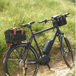 Cykeltaske Basil Miles Trunkbag 7 liter 32 x 19 x 21 cm - grsort, vandtt