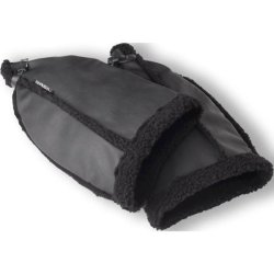 Styrluffer til cykel - Basil 38 x 23 x 2 cm - sort kunstlder, vandttte